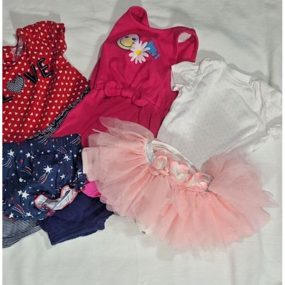 Bundle Baby Girls Outfit & Set READ Tutu,Jumper,One-z,Joggers Size 3 to 18 Mouth